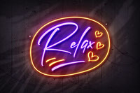 Neon sign Relax