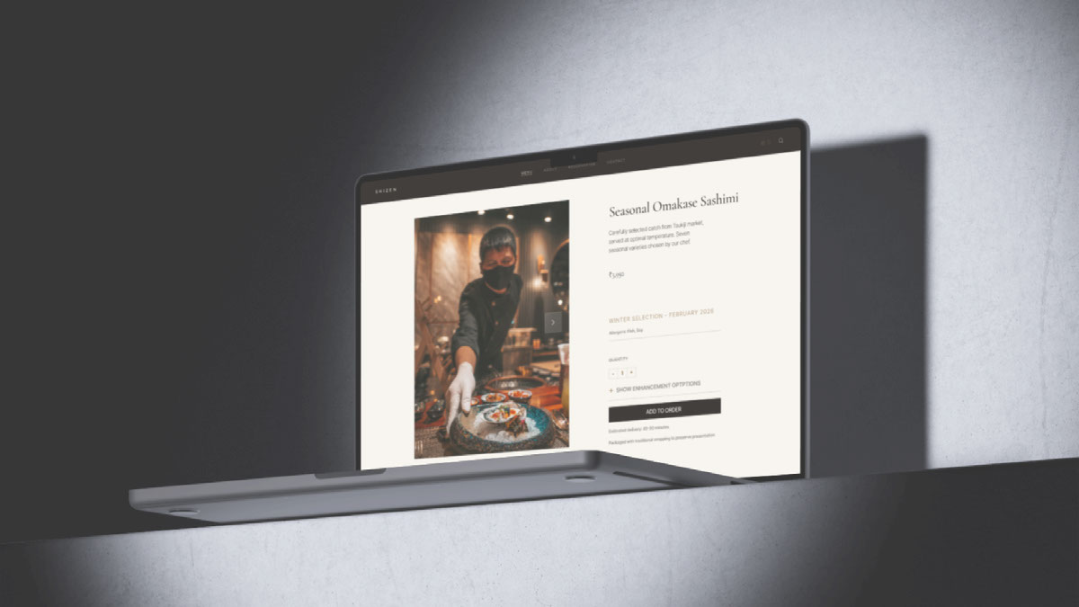 SHIZEN- Japanese Fine Dining on Behance :: Behance