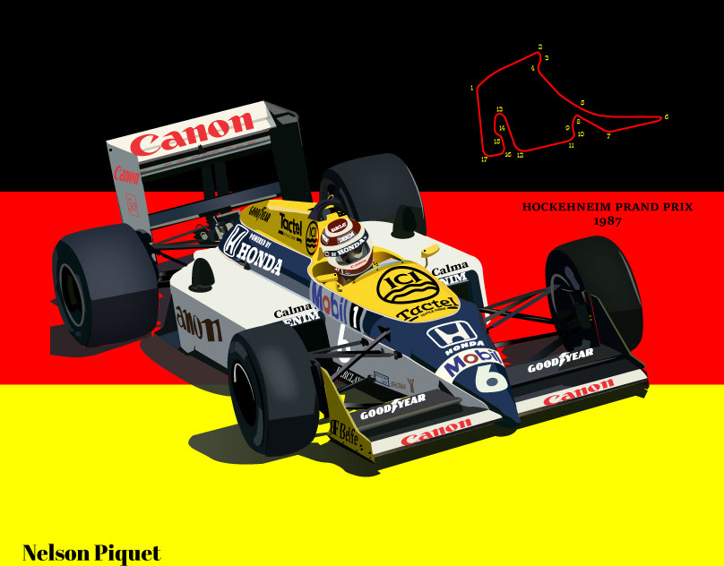Nelson Piquet Williams rendition image