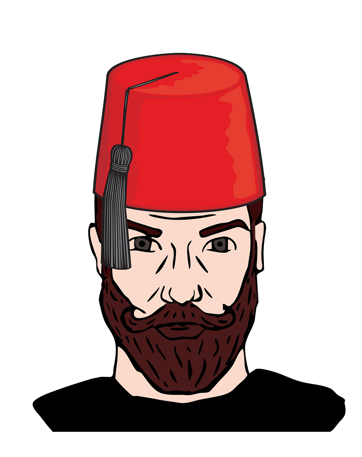 Moroccan Chad Character Front View rendition image