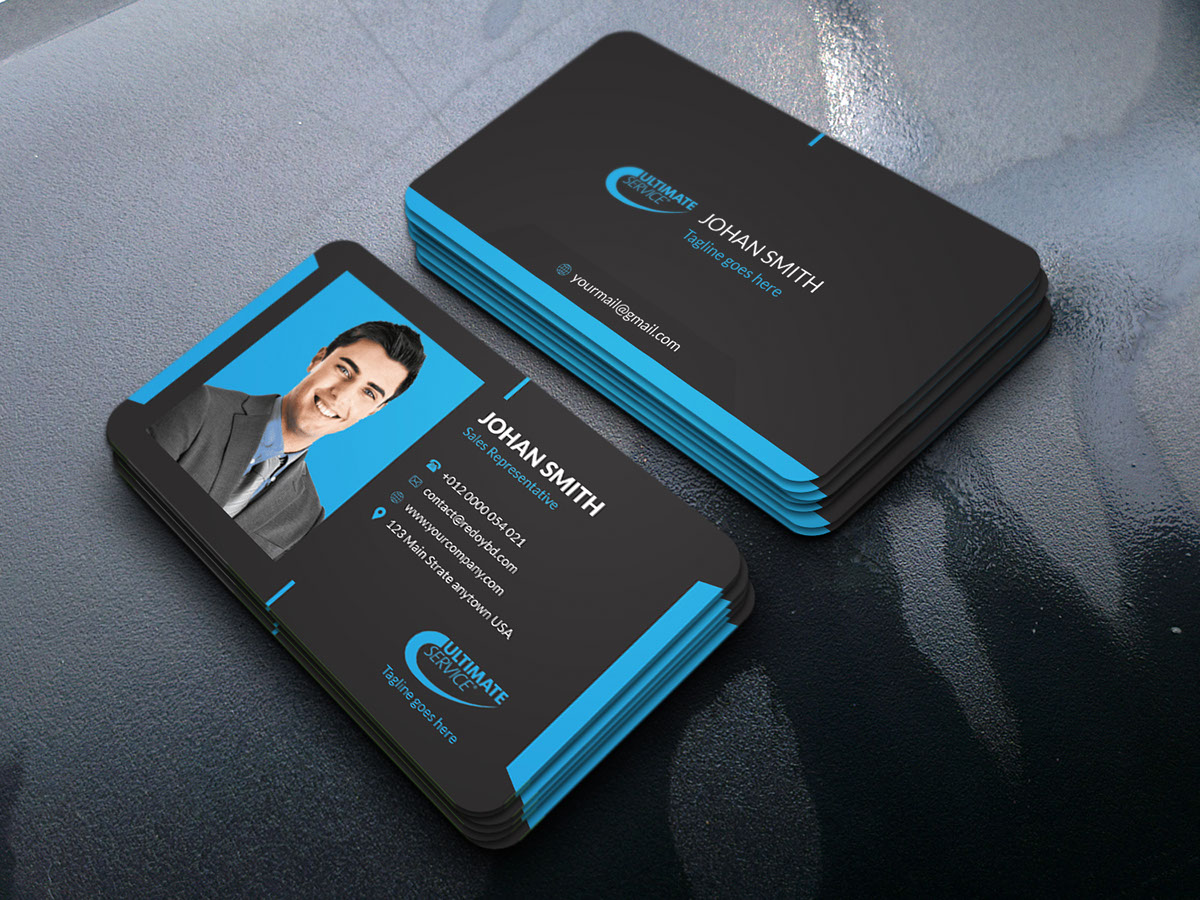 Luxury business card rendition image