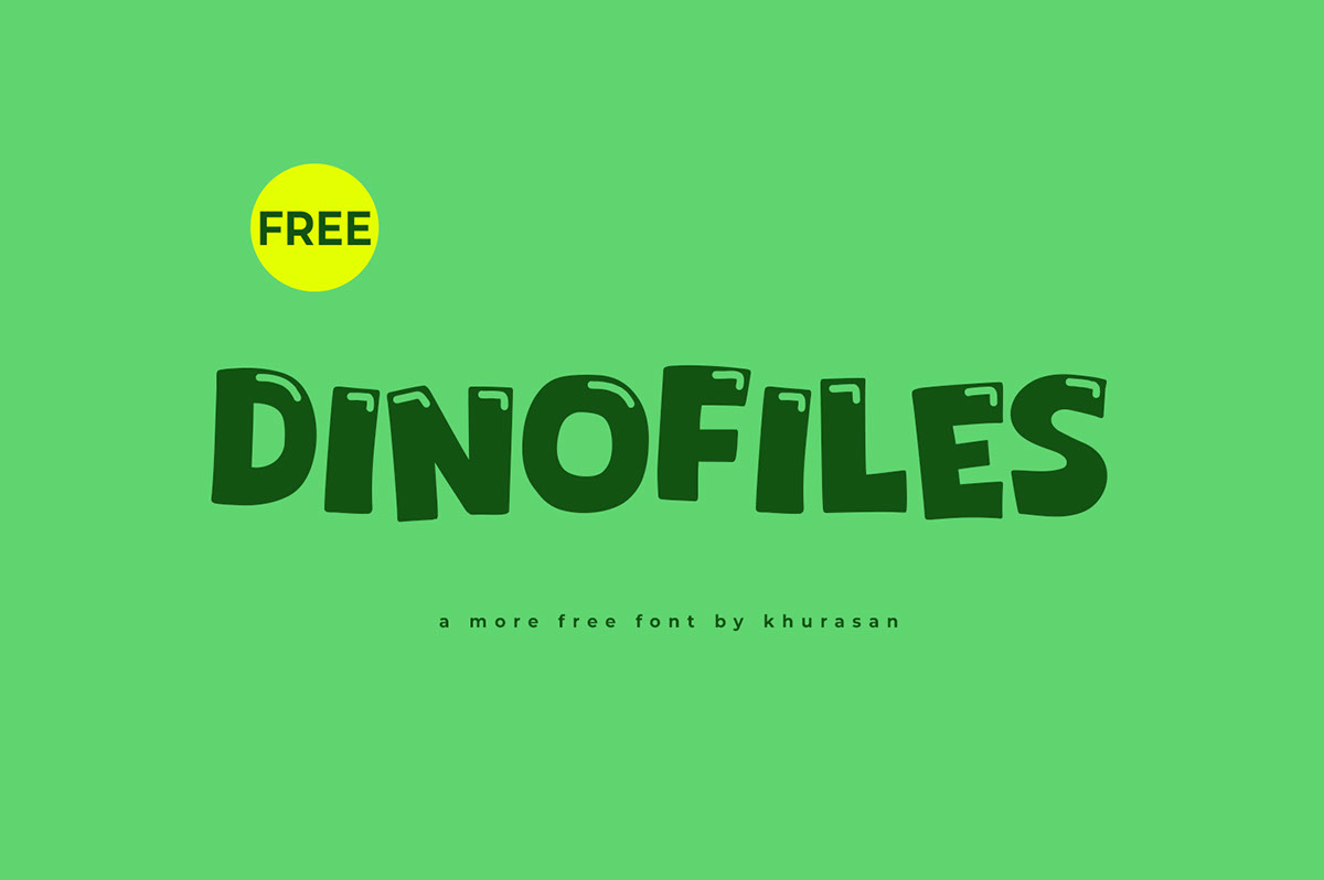 Dinofiles Font rendition image