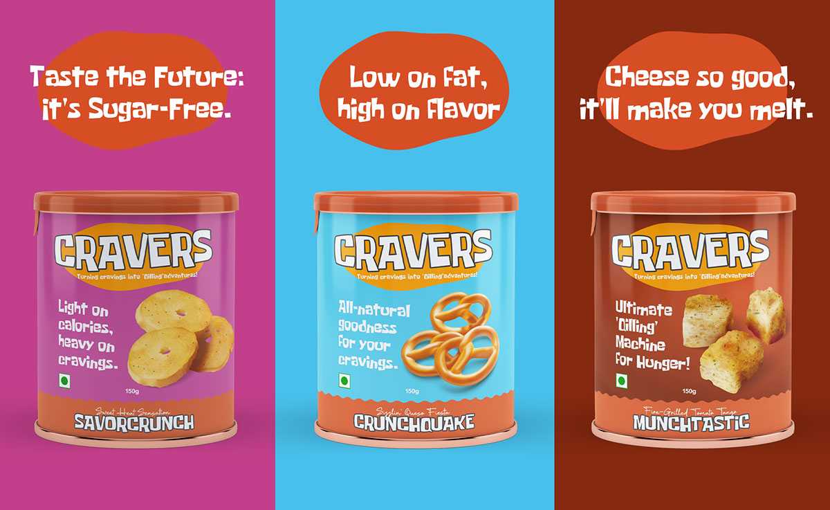 Snacks Packaging and Brand Identity rendition image