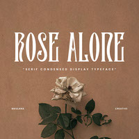 Rose Alone Serif Condensed Display Typeface