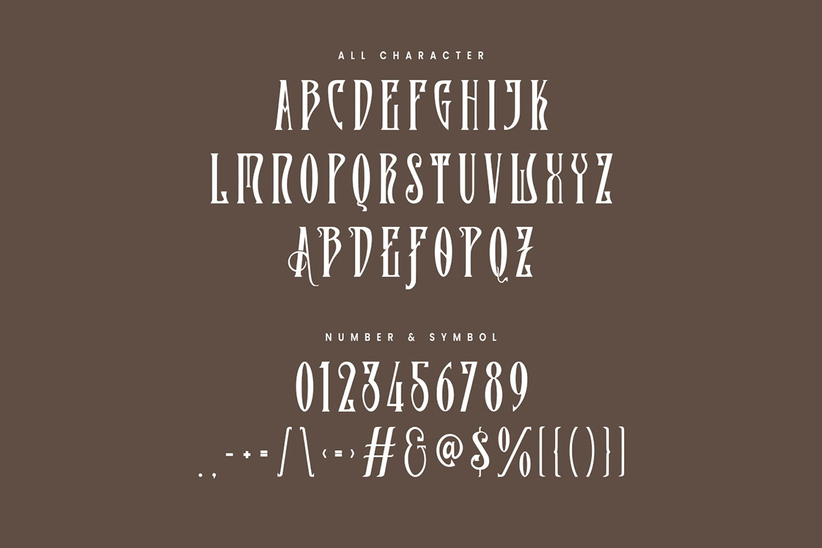 Rose Alone Serif Condensed Display Typeface rendition image