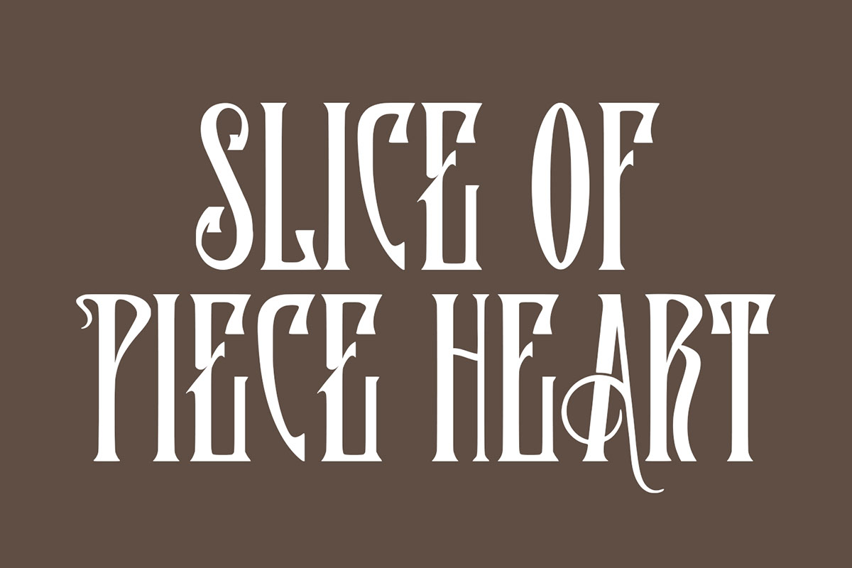 Rose Alone Serif Condensed Display Typeface rendition image
