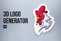 3D Logo Generator Ps Template