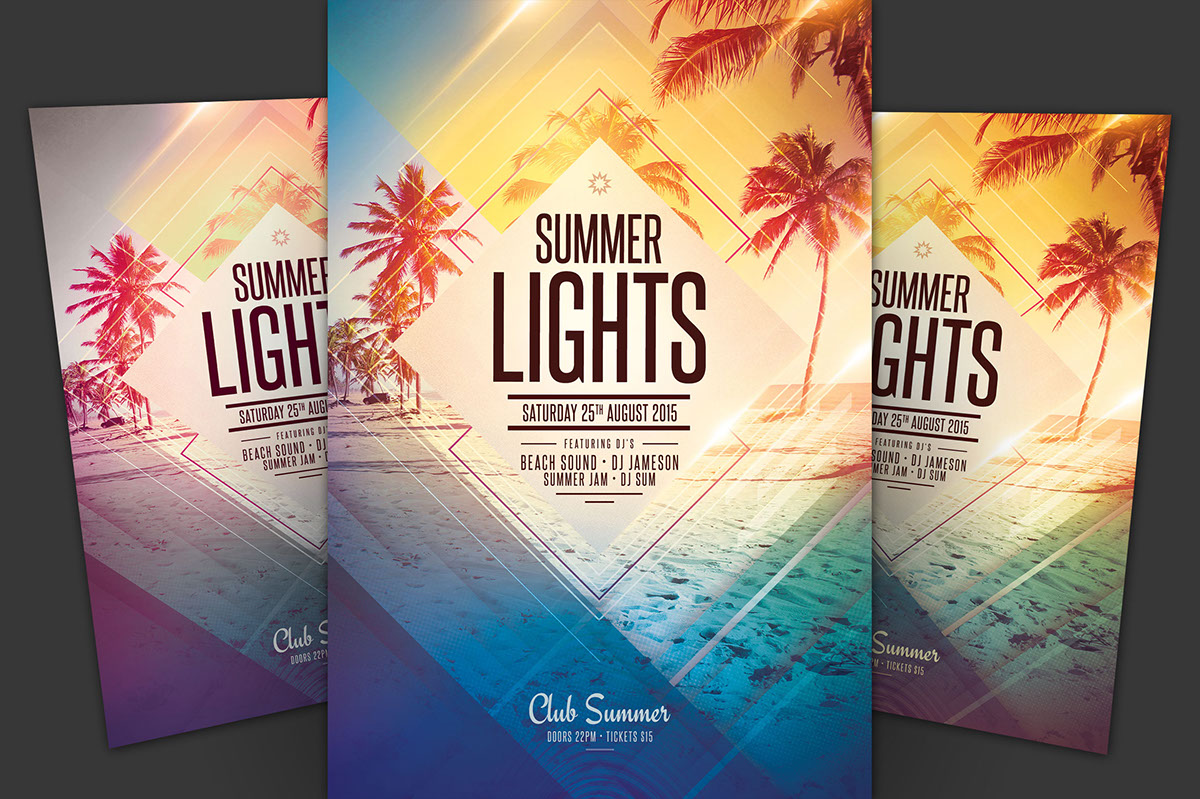 Summer Lights Flyer rendition image