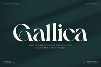 Gallica - A Powerful Ligature Serif Font