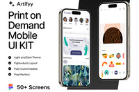 Artifyy - Print on Demand Mobile UI KIT
