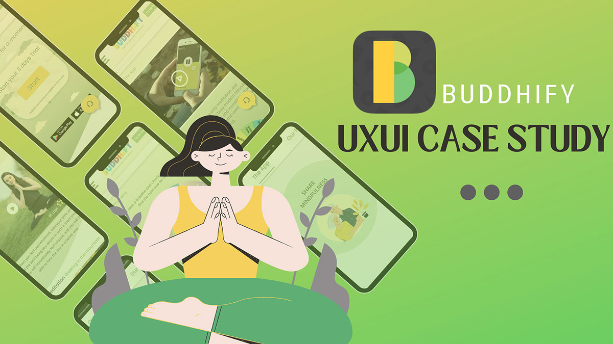 UxUi Case Study Buddhify rendition image