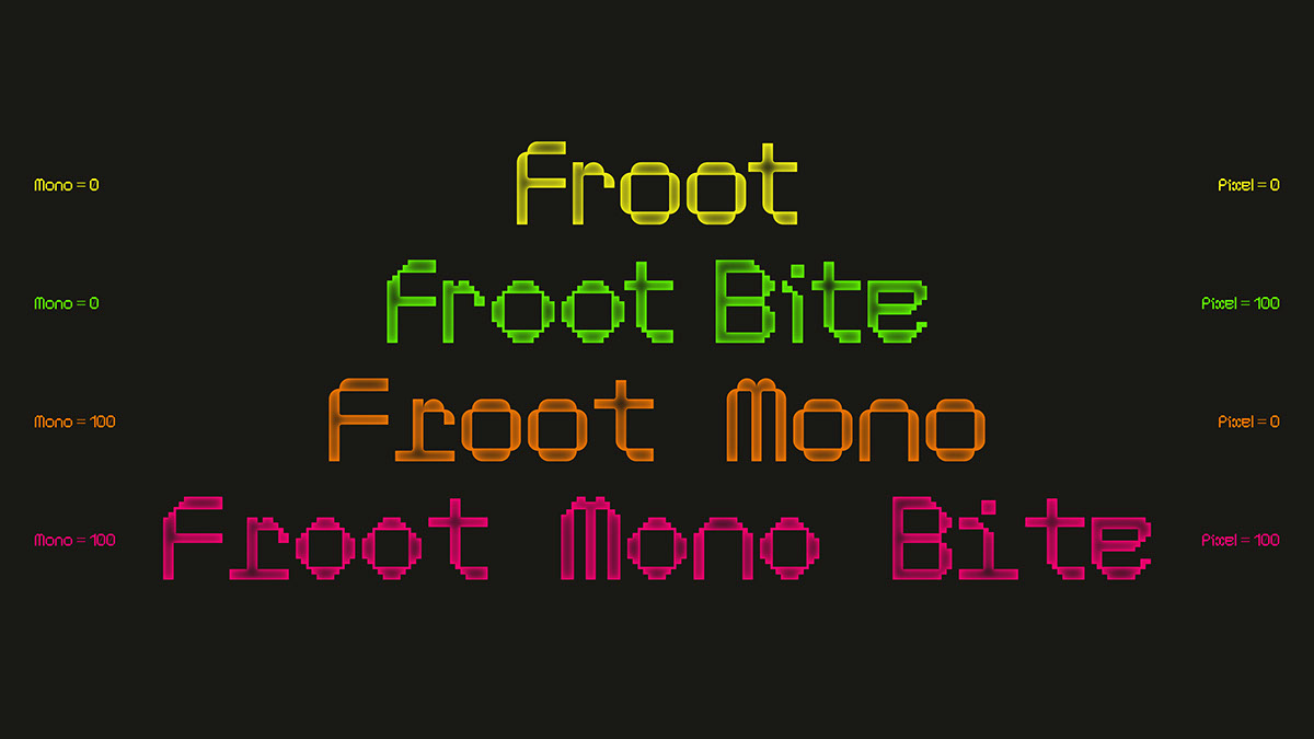 NGT Froot Mono rendition image