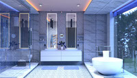 3D Arch bathroom interior
