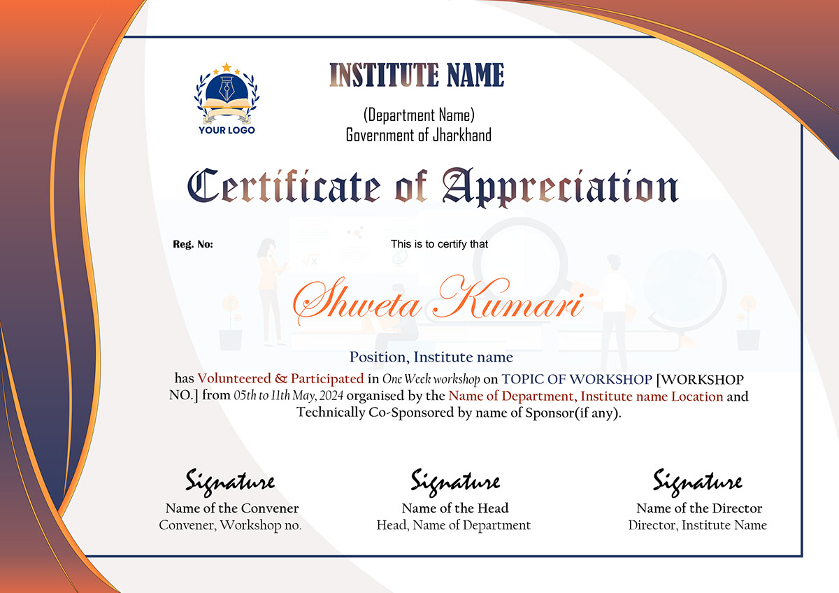 Certificate Template rendition image