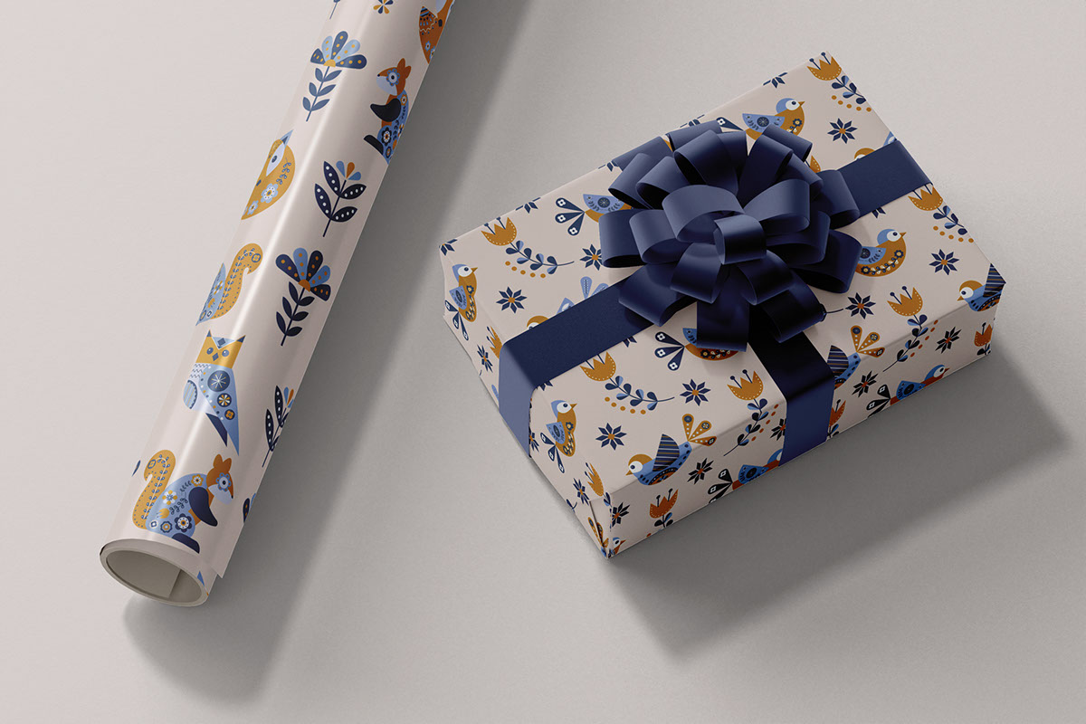 Wrapping Paper Mockup V1 rendition image