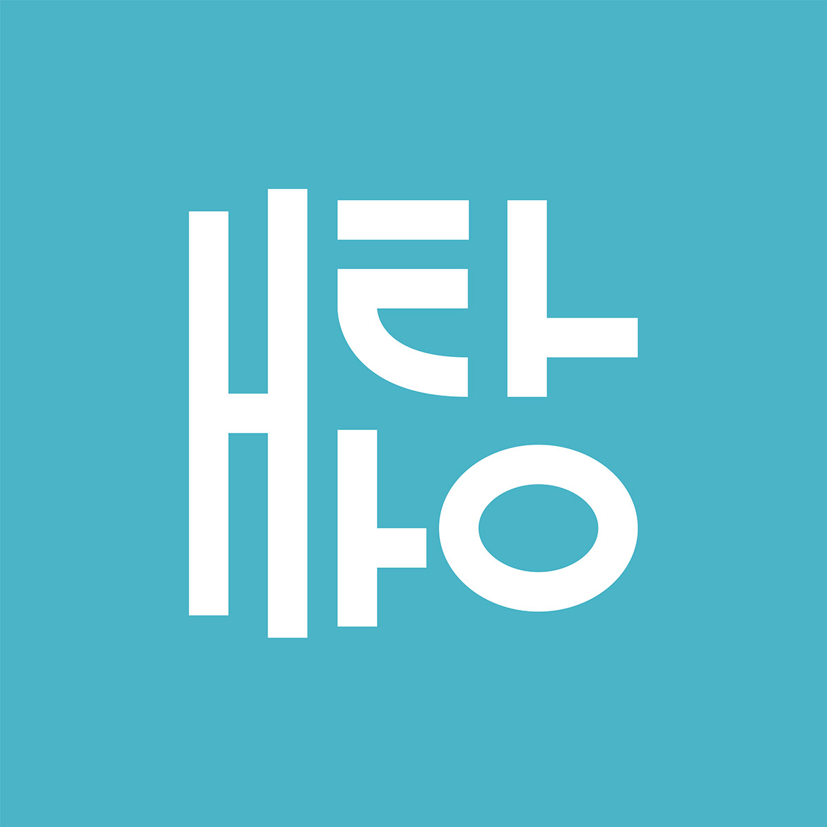 Hello - Hangul rendition image