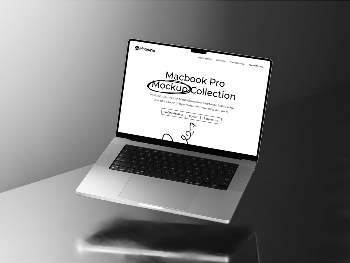 Macbook Pro Mockup Bundle rendition image
