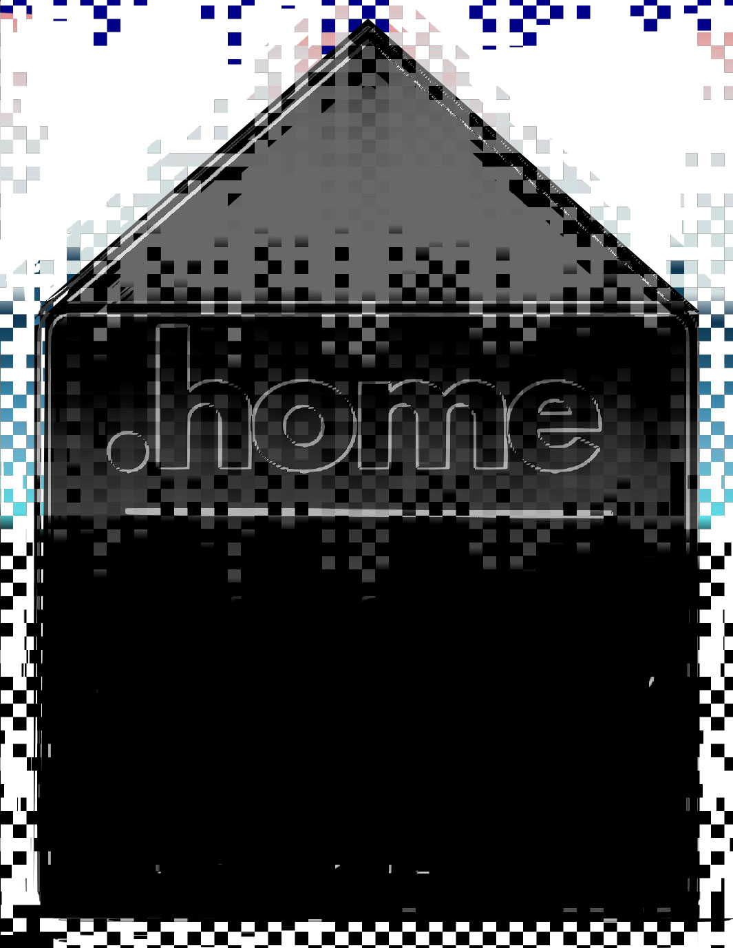 Home sweet home logo design rendition image