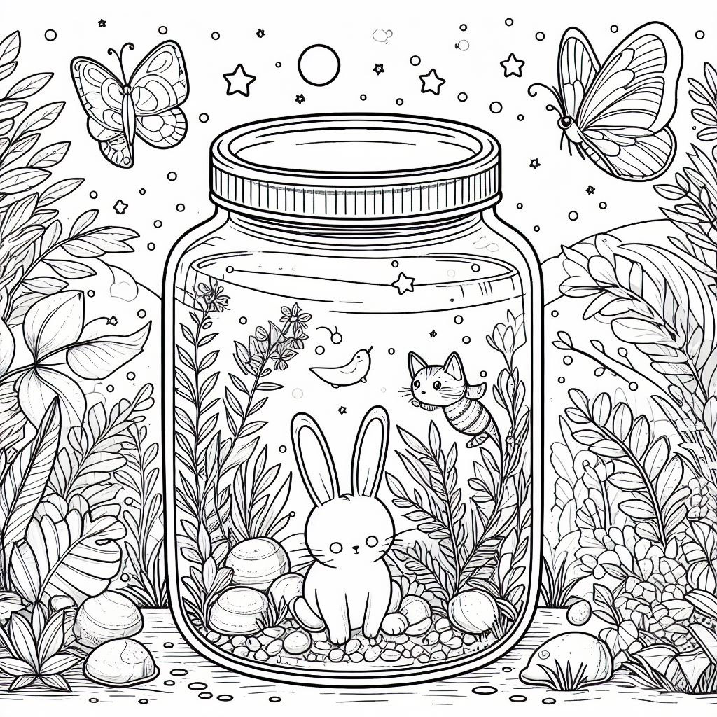 magic jars mini coloring pages rendition image