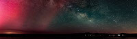 Mormon Lake Aurora and Milky Way