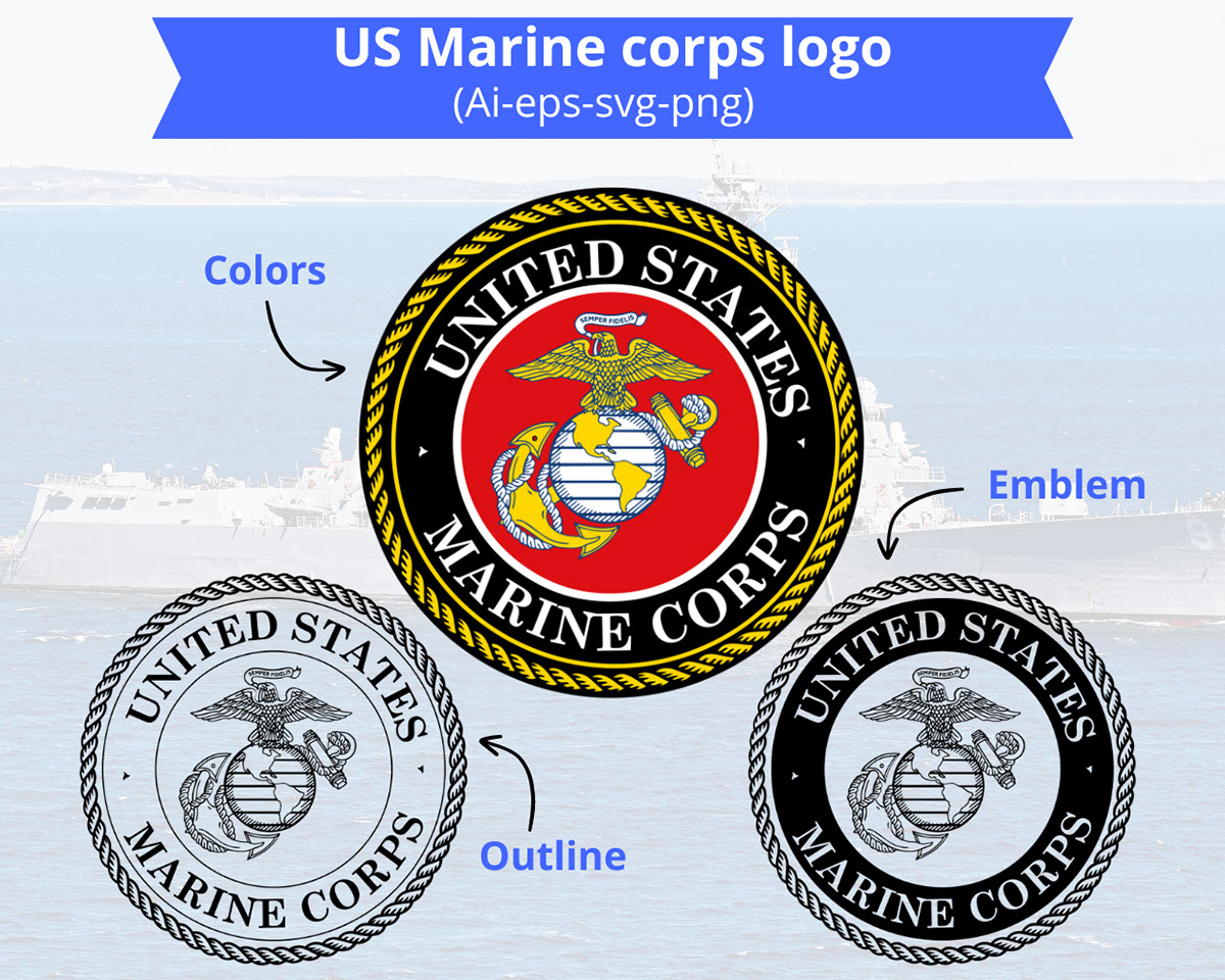 United States Marine Corps Logo rendition image
