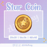 Star Coin Channel Points Icon  Emote for Twitch
