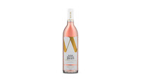 Mockup of Rose Wine Bottle with Textured Label