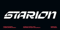 Starion - Personal Used Font