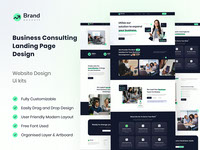 Business Consulting Landing Page UI Design