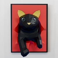 Black Cat Double sided template