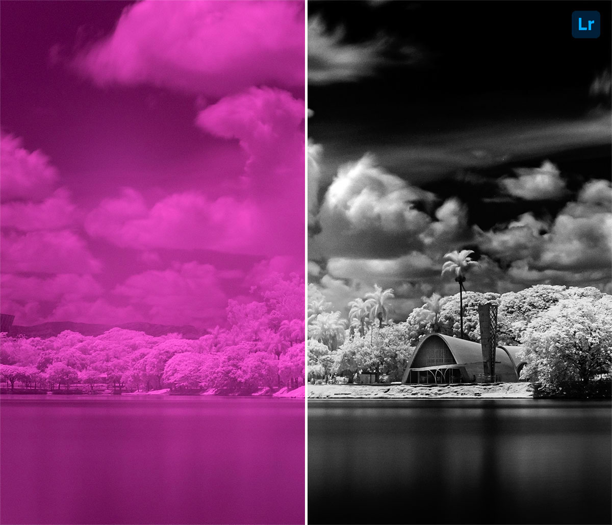 Pampulha infrared Edit Lightroom