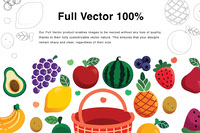 Fruits Elements Vector Illustration