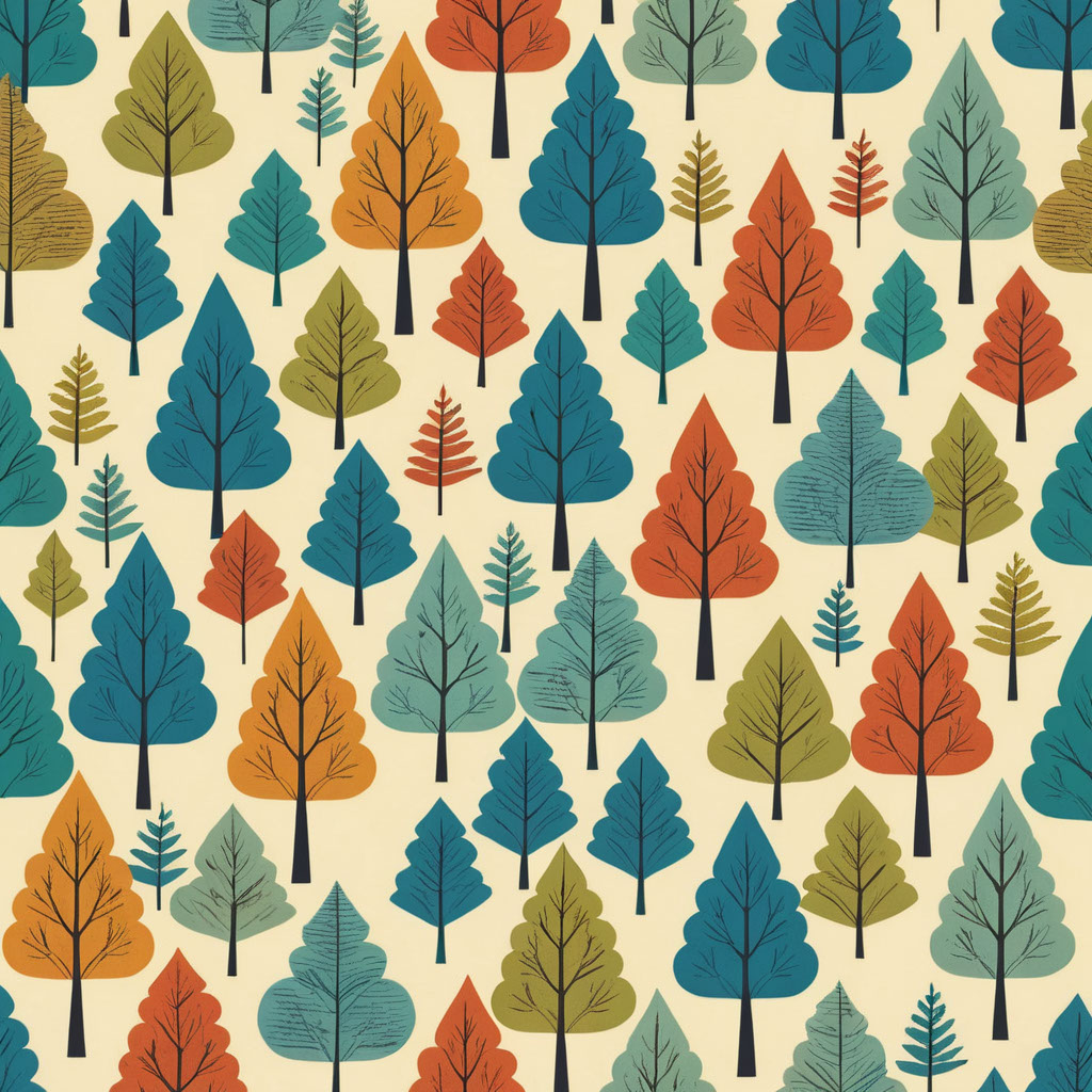 Trees pattern on Behance :: Behance
