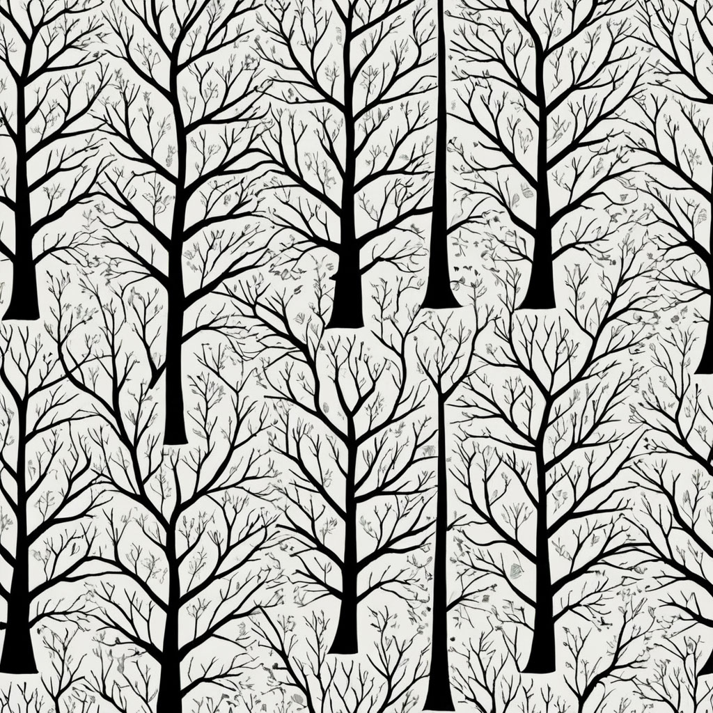 Trees pattern on Behance :: Behance