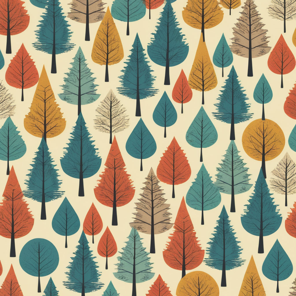 Trees pattern on Behance :: Behance