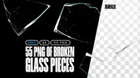FREE 55 PNG of glass pieces in 8K