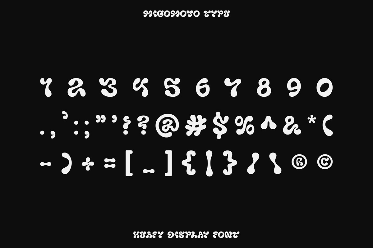 Heafy Display Typeface rendition image