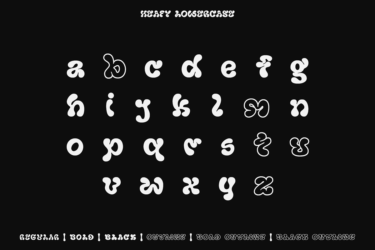 Heafy Display Typeface rendition image