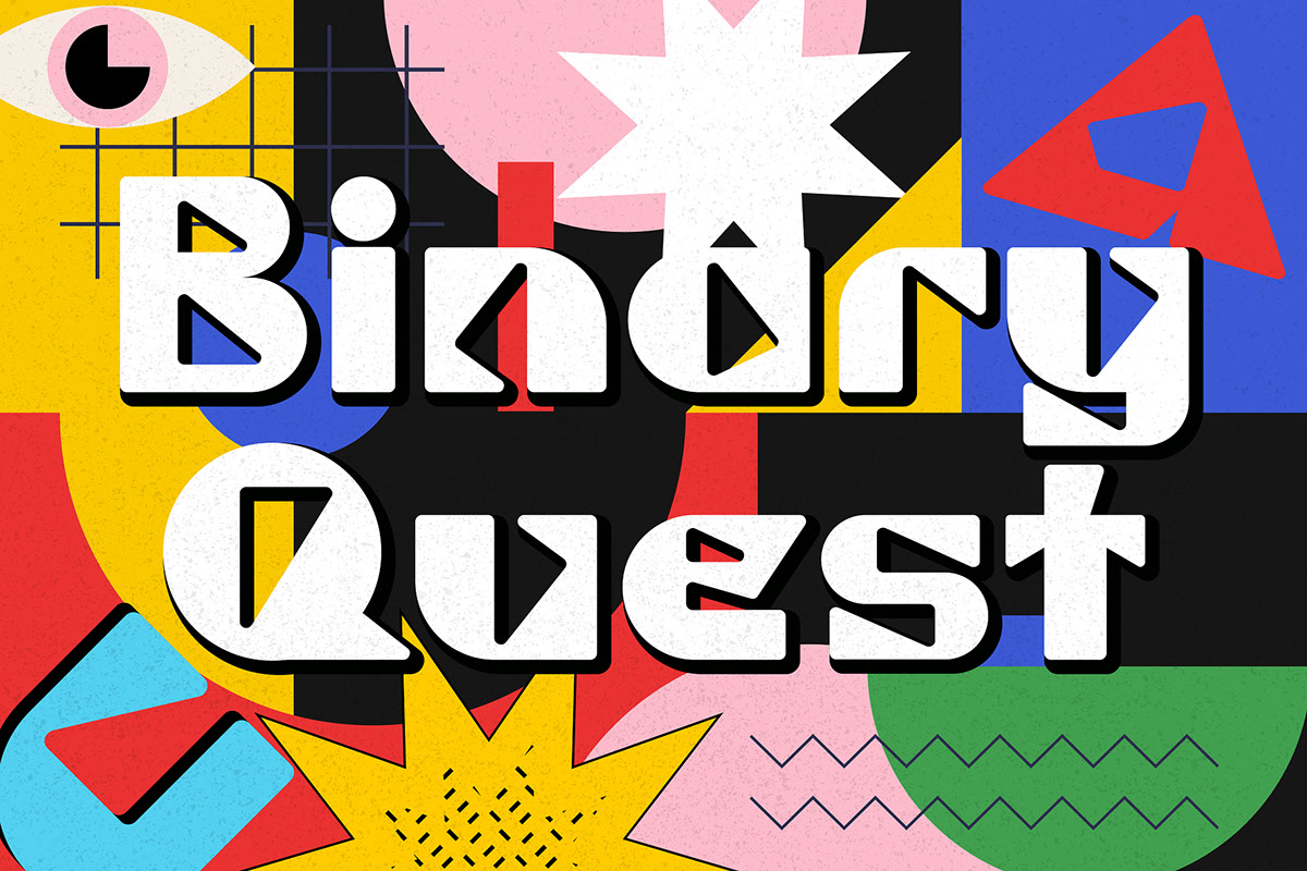 Binary Quest Typeface rendition image