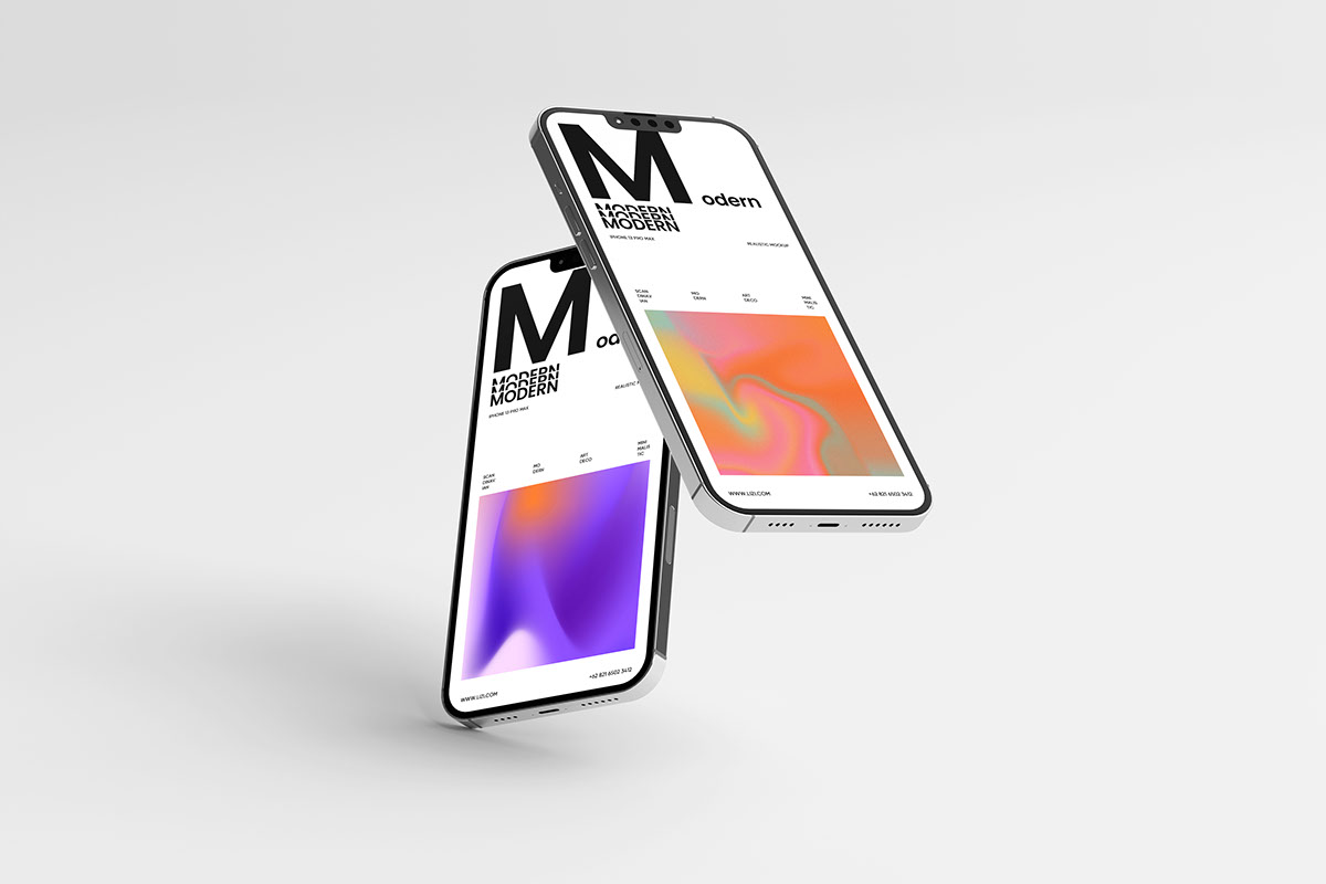 High Quality iPhone Mockup rendition image