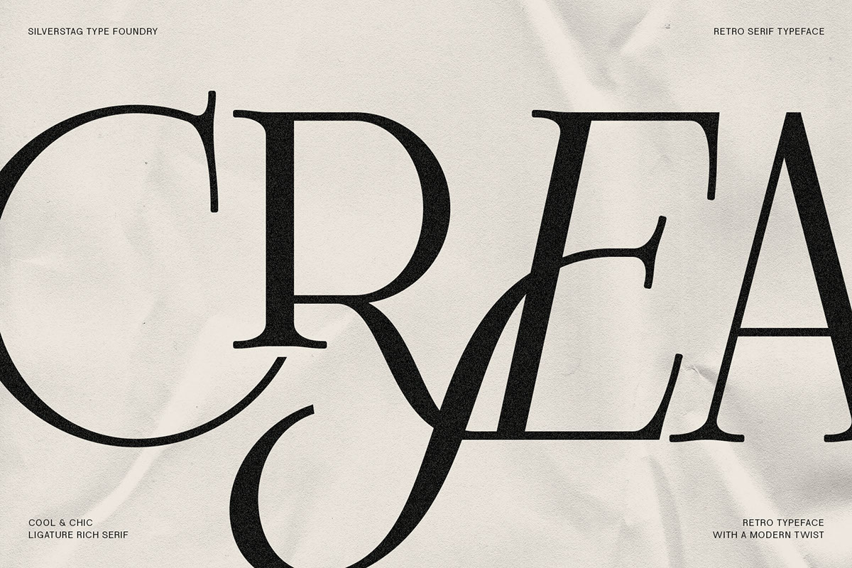 Frosty Garden - Elegant Retro Serif Font rendition image