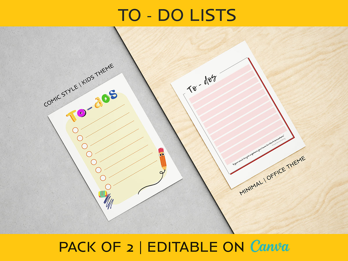To Do Lists Canva Links rendition image