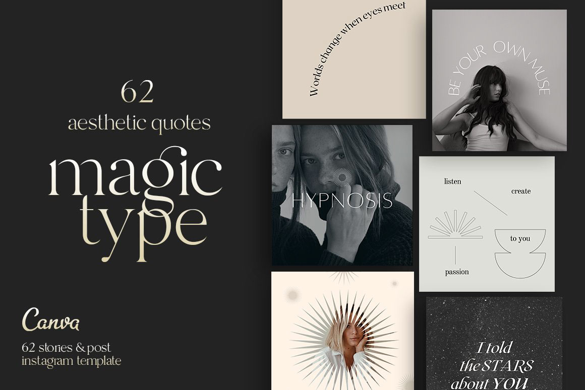 Magic Type Collection in Canva rendition image