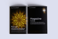 A4 Potrait Magazine Mockup psd file