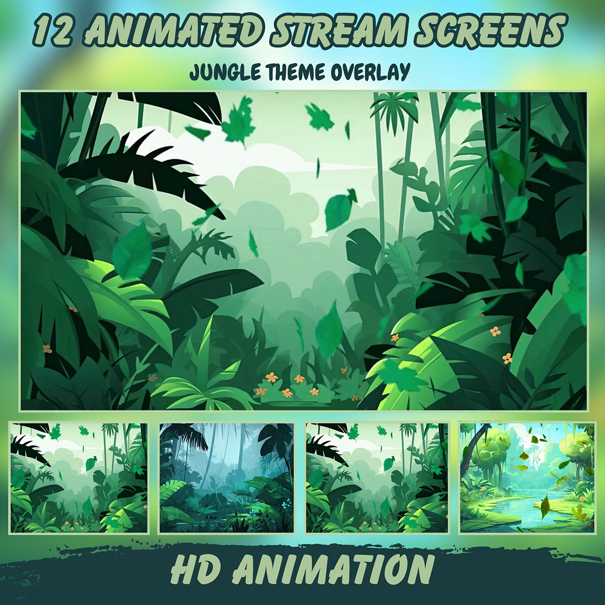 Jungle Themed Twitch Overlay on Behance :: Behance