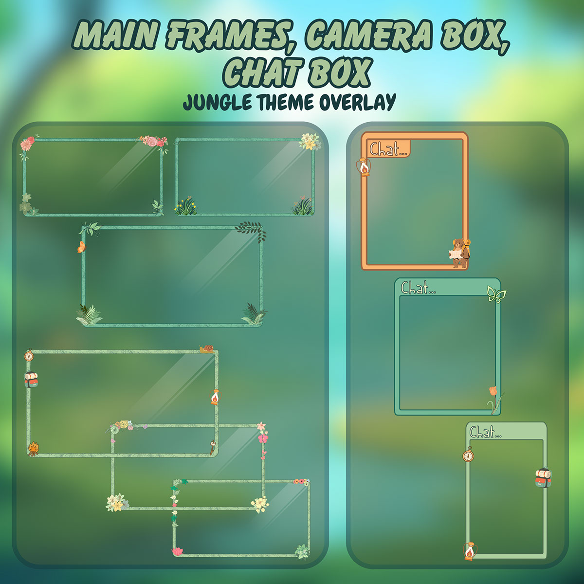 Jungle Themed Twitch Overlay on Behance :: Behance