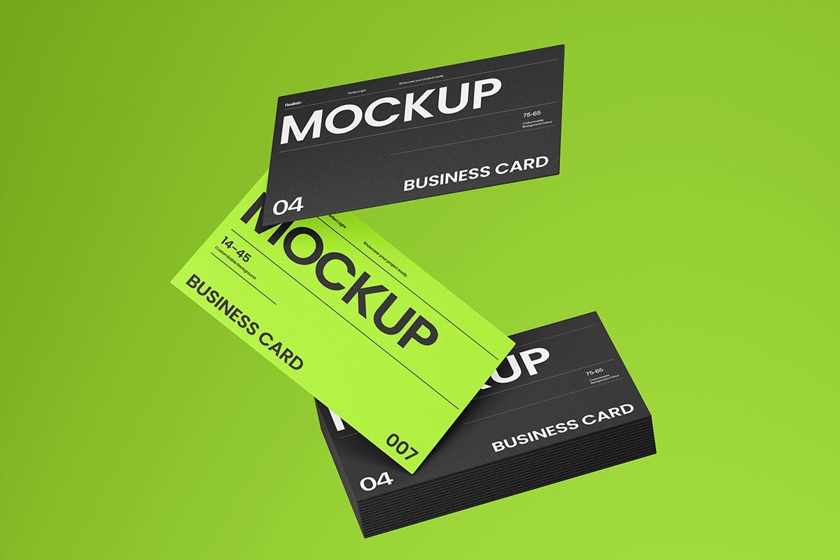 Business Card Mockup rendition image