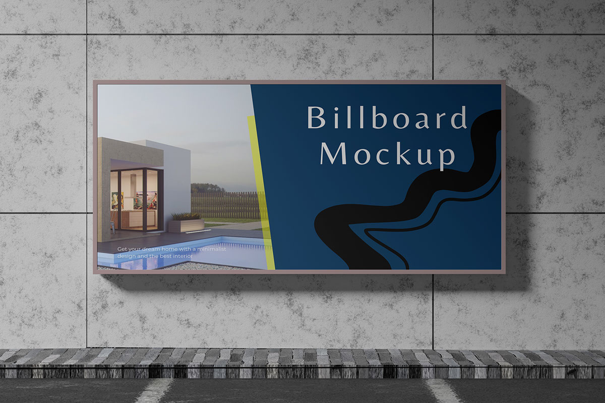 Free Billboard Mockup rendition image