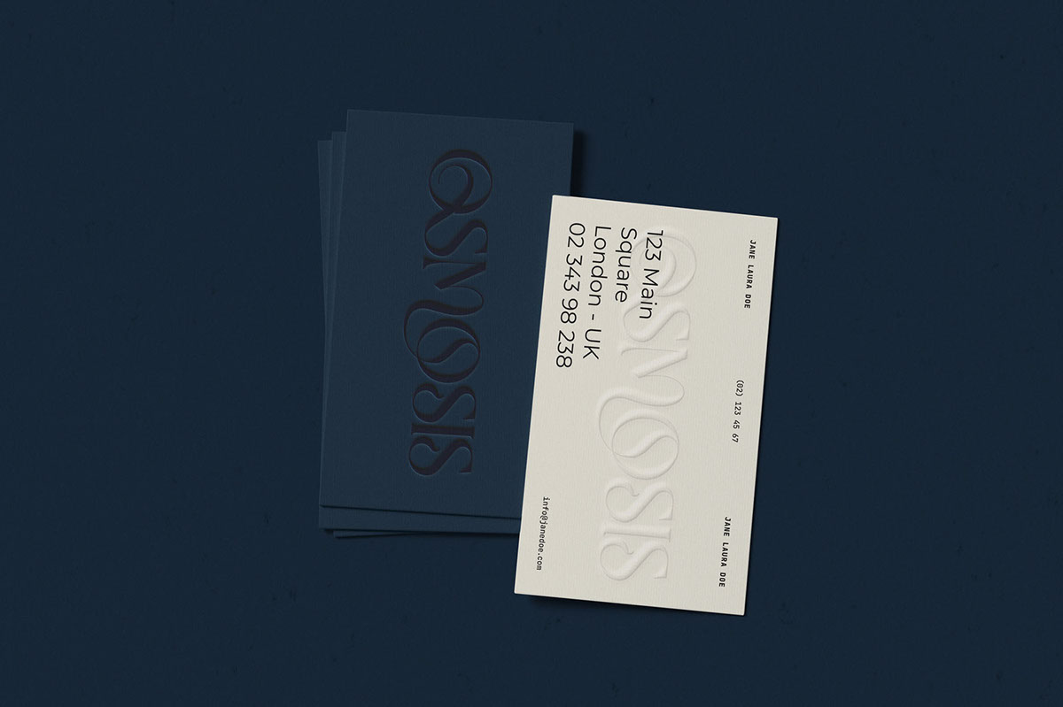 OSMOSIS Business Card Mockup V 5 rendition image