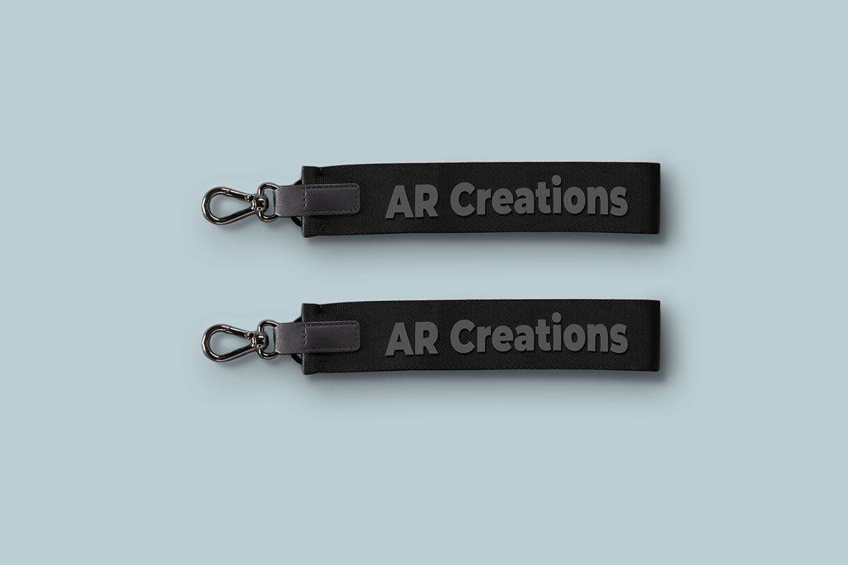 Custom Keychain Design Mockup rendition image